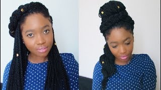 4 Easy Hairstyles To Revive  Old Crochet Braids | Senegalese Twists
