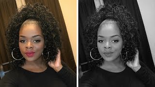 How To Style A $20 Curly Ponytail!