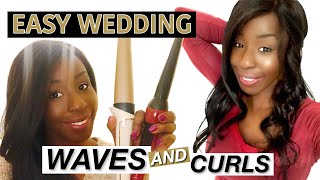 Wedding Hair Waves & Curls // Remington Curling Wand Review