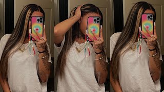 The Best Balayage Highlight Lace Frontal Wig| Detailed Install Ft Megalook Hair