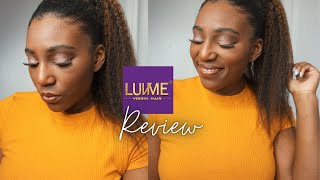 Luvme Hair Review| Highlight Kinky Straight Human Hair Ponytail