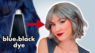 Using Blue Black Dye To Get The Prettiest Silver Hair