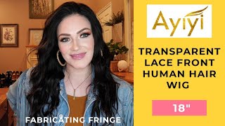 Ayiyi Hair - Straight Transparent Lace Front Human Hair Wig
