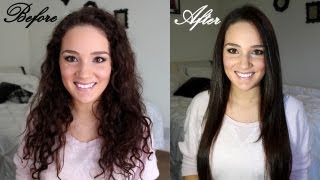 How To Straighten Curly Hair & Maintain It