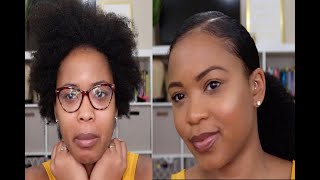 Easy Marley Ponytail On 4C Hair | 10 Minute Protective Style