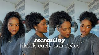 Curly Hairstyles - Tiktok / Pinterest Inspired