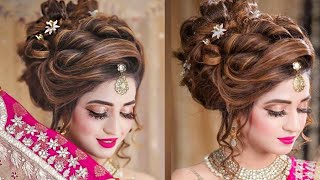High Messy Bun Hairstyles L Bridal Hairstyles Kashees L Wedding Hairstyles Kashees L Front Variation