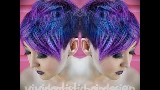 Galaxy Inspired Color Melt By Rebecca Taylor, Vivid. Artistic Hair Design