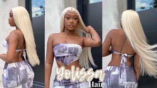 *Must Have* Platinum Blonde Wig | Thick 613 Wig Install & Honest Hair Review Ft. Yolissa Hair