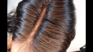 How To Pluck A Middle Part On Full Lace Wig Without Tweezers | Ft Nair Hair Remover