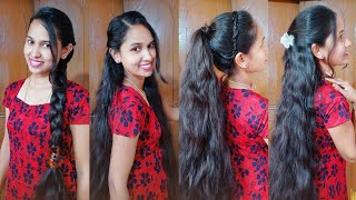 4 Daily Wear Hairstyles For Long / Medium Hair'S || College Girls Hairstyles