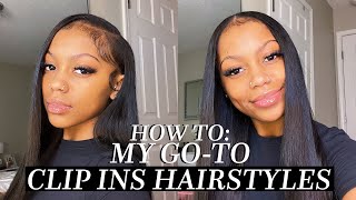 Super Flat And Lightweight Clip In Extensions! My 2 Favorite Hairstyles | Idnhair