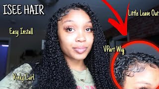 I Tried A V Part Wig For The First Time!! Think I'M In Love | Ft. Isee Hair |