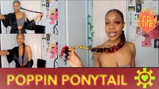 Sleek Long Braided Ponytail | $5 | 4C Hair | Easy !! Budget Hair