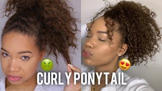 Super Defined Curly Ponytail