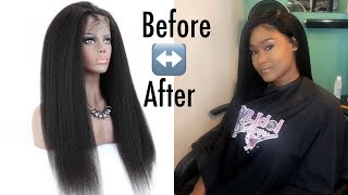 Must Have Wig !! Kinky Straight Texture Full Lace Wig Ft Eayon Hair