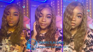 This Flaxen Color Is Bomb! 360 Lace Wig Install Ft Perfectlacewig