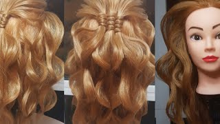 Wedding/Prom Hairstyle For Long Hair | Half Up Half Down Hairstyle | Hair Tutorial | How To Do Hair