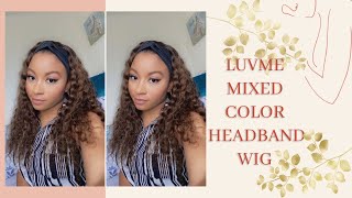 20 Inch Mixed Color Highlight Headband Wig || Luvme Hair