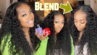 Water Wave U-Part Wig Glueless Install Tutorial | How To Blend Natural Hair #Asteriahair #Shorts