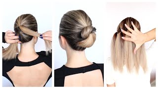    Easy Diy Elegant Hairstyles Compilation For Short To Medium Hairstyle Transformations