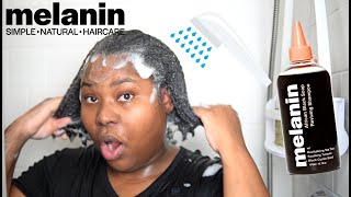 I Tried Melanin Haircare *New African Black Soap Reviving Shampoo...(4Chair)| Naptural85 | Bubs Bee