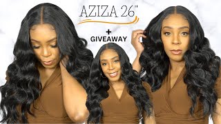 Sensationnel Cloud 9 Swiss What Lace 13X6 Frontal Hd Lace Wig - Aziza 26 +Giveaway --/Wigtypes.Com