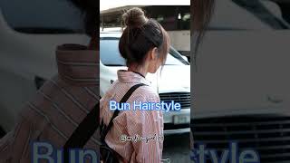 How To Look Aesthetic Korean Bun Hairstyle #Aesthetic #Fypshi #Beauty #Korean