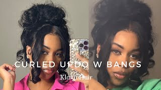 Watch Me Do Classy Updo Hairstyle Without 360 Lace| Body Wave Wig Ft.Klaiyi Hair