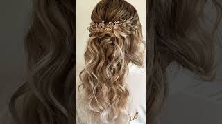 Wedding #Hairstyles For Girls 2022-Bridal Hairstyles #Bride #Hairstyle #Girls2022