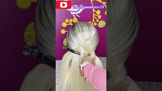 Criss Cross Twins Ponytail For Outgoing#Hairtutorial#Hairstyle#Youtubeshorts#Youtuber#Shorts