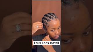 Crochet Faux Locs Install | Protective Hairstyle
