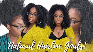 Healthy Hair! Natural Texture Edges Loose Kinky Curly Hair Silk Spray No Glue Wig Install Julia Hair