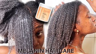 Melanin Haircare Plumping Deep Conditioner Review On 4C Hair, Melanin Hair Products
