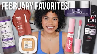 February Favorites! Drugstore Lipsticks + Updated Curly Hair Routine!