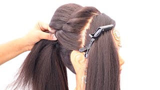 Cute & Simple Hairstyle For Girls | Easy Hair Styles For Women | Medium Length Hair Styles