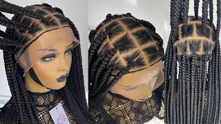 Full Lace Knotless Braids | Box Braids Hairstyles | Handmade Braids Wig | Uniquebraidedwigs