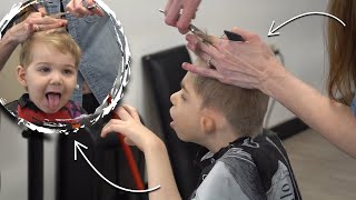 Kids Getting Haircuts