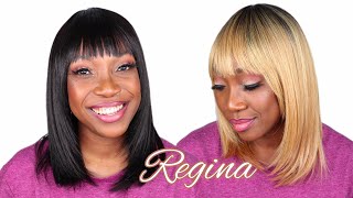 Easy Beginner Friendly Plop N Go Synthetic Bang Wig Outre Wigpop Regina Comparison To Wigpop Brynlee