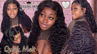 Best Water Wave Hair Everhd Lace  Wig Install In Under 10Mins Ft Wiggins Hair