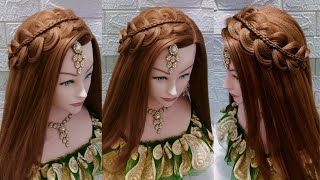 Front Quick Open Hairstyle|Open Hairstyle For Saree|Wedding Hairstyle|Front Variation|Lk Hairstyle