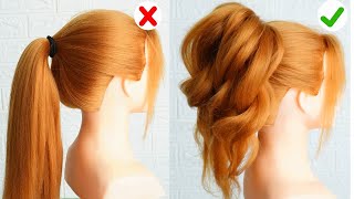 How To Messy Ponytail Hairstyle Easy | Simple Everyday Hairstyle For Long Hair