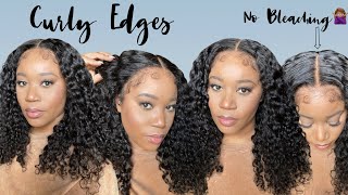 Realistic Natural Curly Edges I Deep Wave, Straight Out The Box I No Bleaching Needed I Rpghair