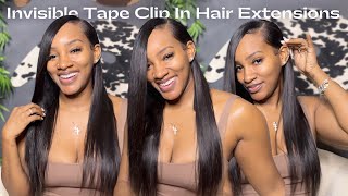 My Hair Grows Fast! Upgraded Seamless, Invisible Weft Clip-In Extensions --- Ygwigs | Tanaania