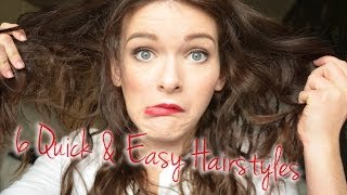 6 Quick & Easy Middle-Part Hairstyles | Ohhitsonlyalice