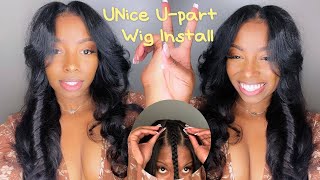No Lace, Zero Adhesive Neededi Tried The Most Natural U-Part Wig This Timei'M Shook| Ft Unice H