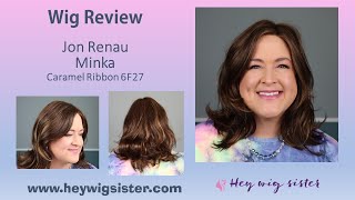 Jon Renau Minka- Caramel Ribbon 6F27 | Wig Review | Full Mono Top, Lace Front, Wavy Shoulder Length!