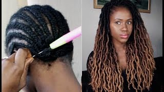 New Hair! How To Do Simple Crochet Braids Using Natural Looking Locs  Ft Divatress