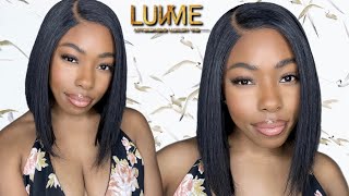 Beginner Wig Install | Pre Bleached & Pre Plucked Lace | Side Part Glueless Bob Wig | Luvme Hair