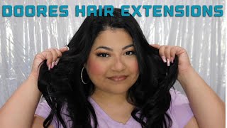 Doores Hair Extension Try On 100% Human Hair Clip Ins
